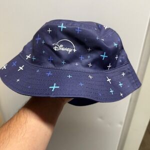 Disney Plus Bucket Hat Blue Patterned‎ Logo Adult Unisex Size L/XL